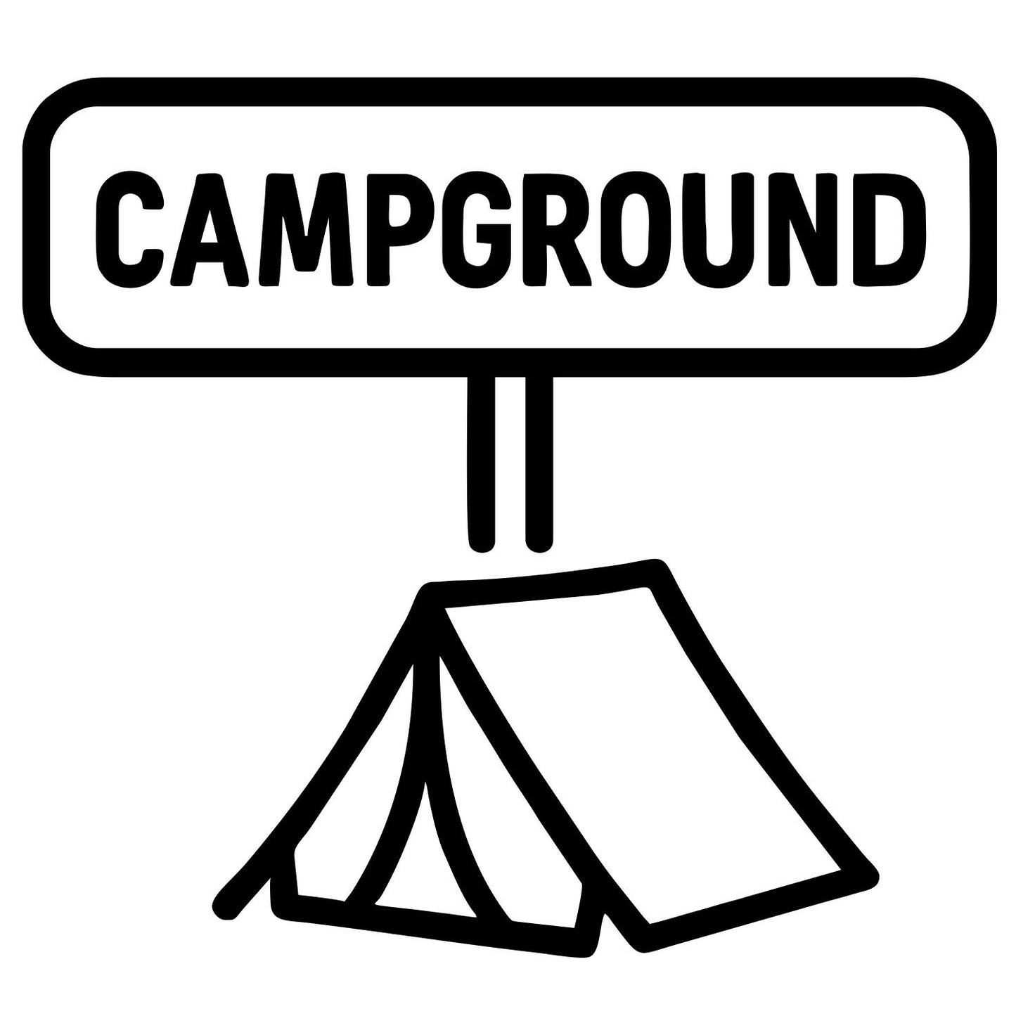 Campground Sign - Digital File - XCS Friendly Digital My Custom Designs PNG
