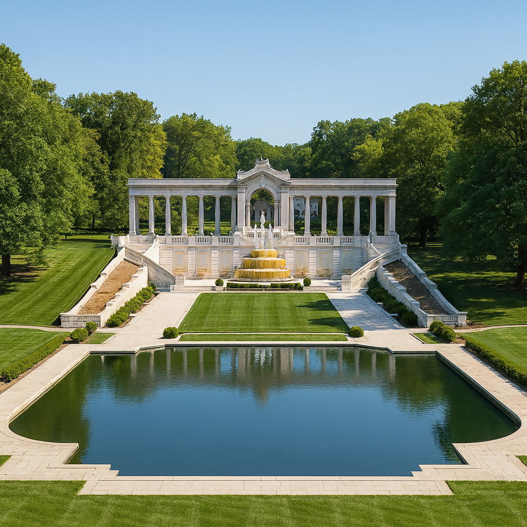 Nemours Estate - Brandywine Valley - Delaware United States - Rendered - Digital File Digital My Custom Designs PDF