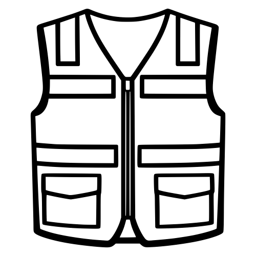 Safety Vest Design - Vector Graphics - Digital File Digital My Custom Designs PDF