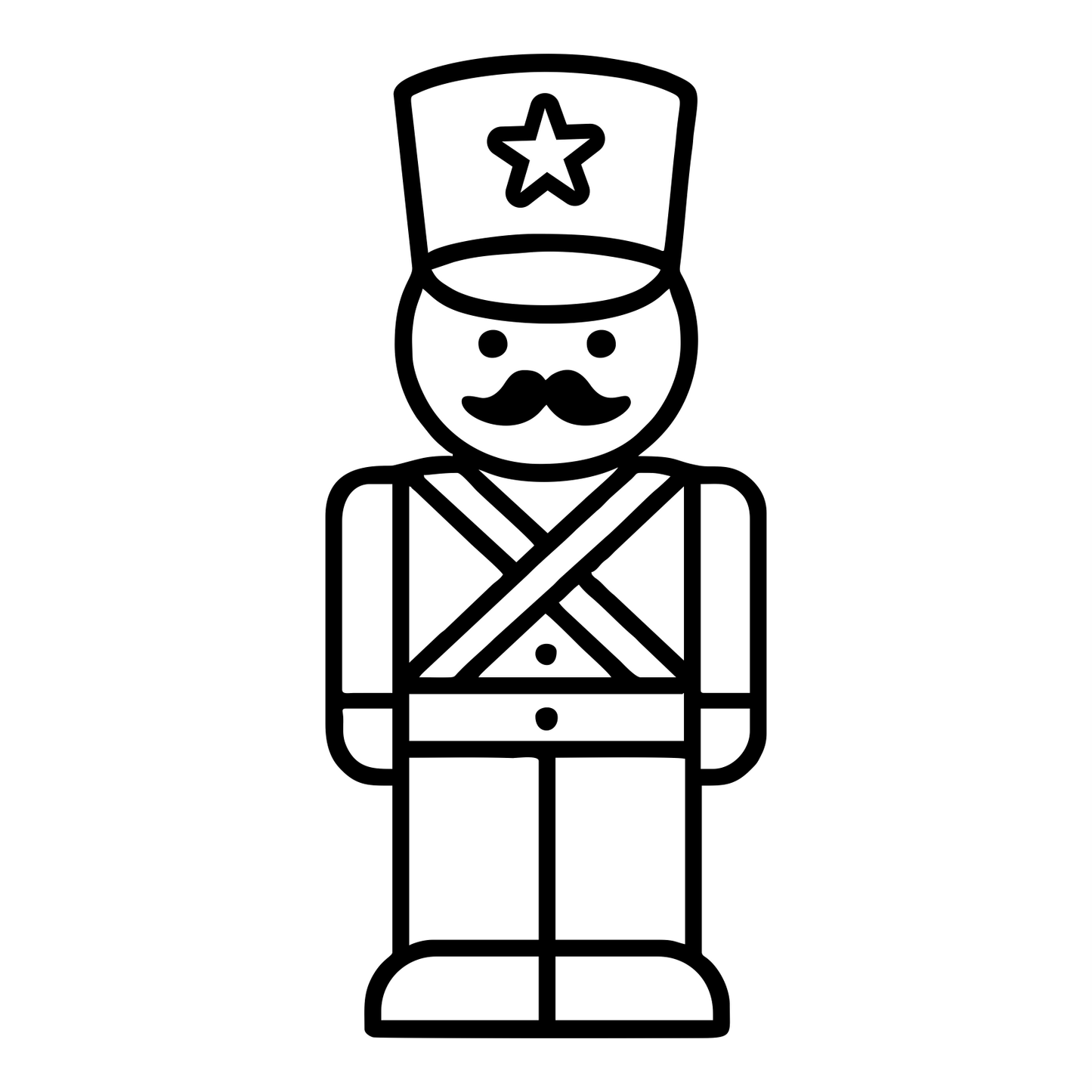 Toy Soldier Outline - Digital File - XCS Friendly Tumbler My Custom Designs PNG