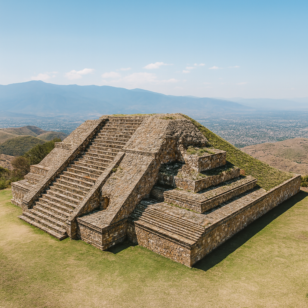 Archaeological Site of Monte Albán (Zona Arqueológica de Monte Albán) - Oaxaca Mexico - Rendered - Digital File Digital My Custom Designs PDF