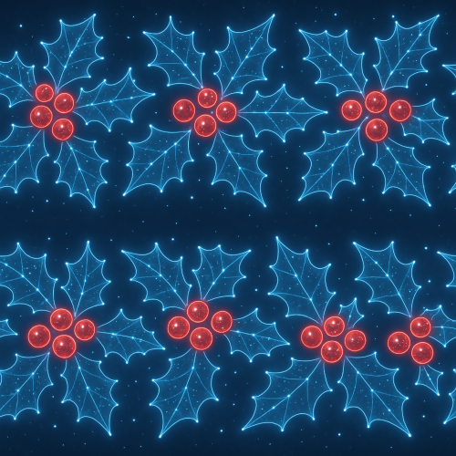 Holiday and Seasonal - Digital Holly Berry Constellations - Pattern - Digital File Digital My Custom Designs PDF