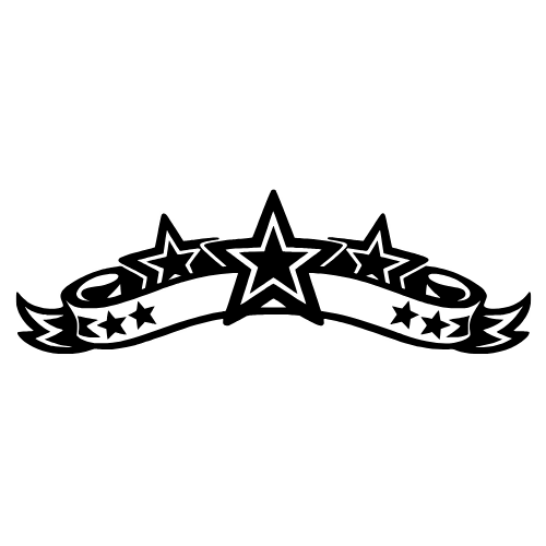 Stars Banner Sketch - Digital File - XCS Friendly
