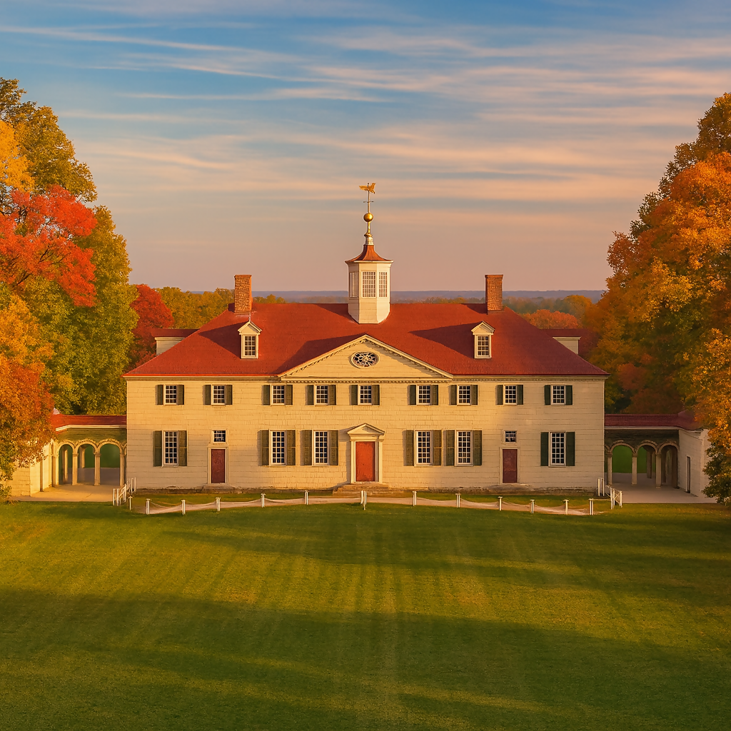 George Washington's Mount Vernon - Virginia United States - Rendered - Digital File Digital My Custom Designs PDF