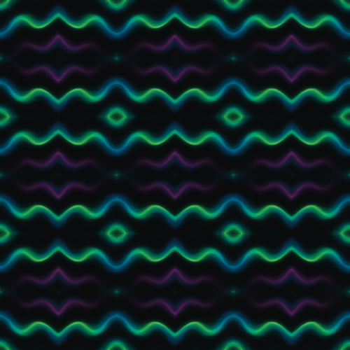 Sci-Fi Pattern - Wavy Neon Purple Green - Digital File Digital My Custom Designs