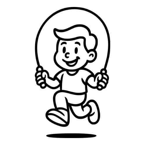 Cartoon Jump Rope - Digital File - XCS Friendly Tumbler My Custom Designs PNG