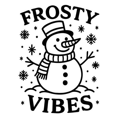Frosty Vibes - Digital File - XCS Friendly Digital My Custom Designs PDF