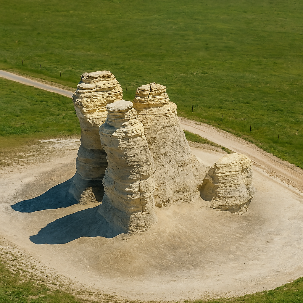 Castle Rock - Hackberry Creek Valley - Kansas United States - Rendered - Digital File Digital My Custom Designs PDF
