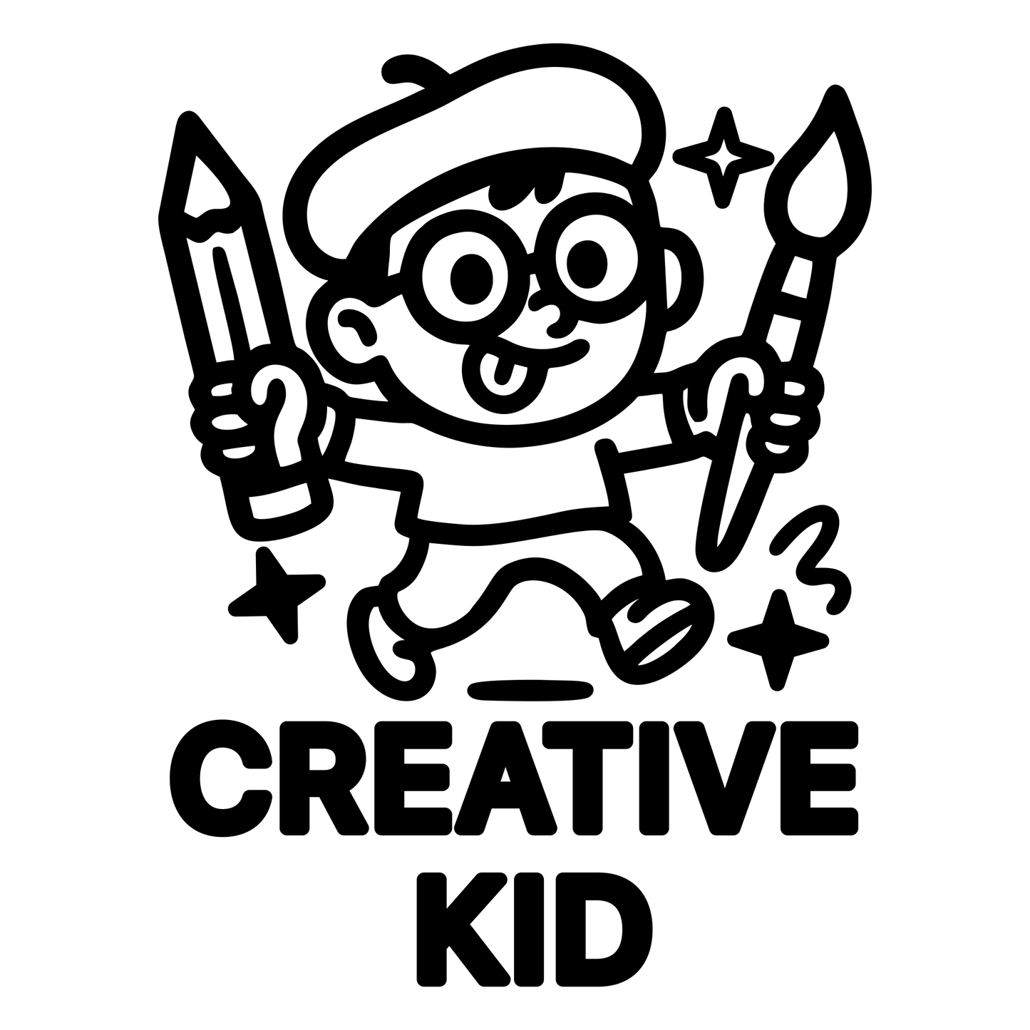 Funny Creative Kid - Digital File - XCS Friendly Tumbler My Custom Designs PNG