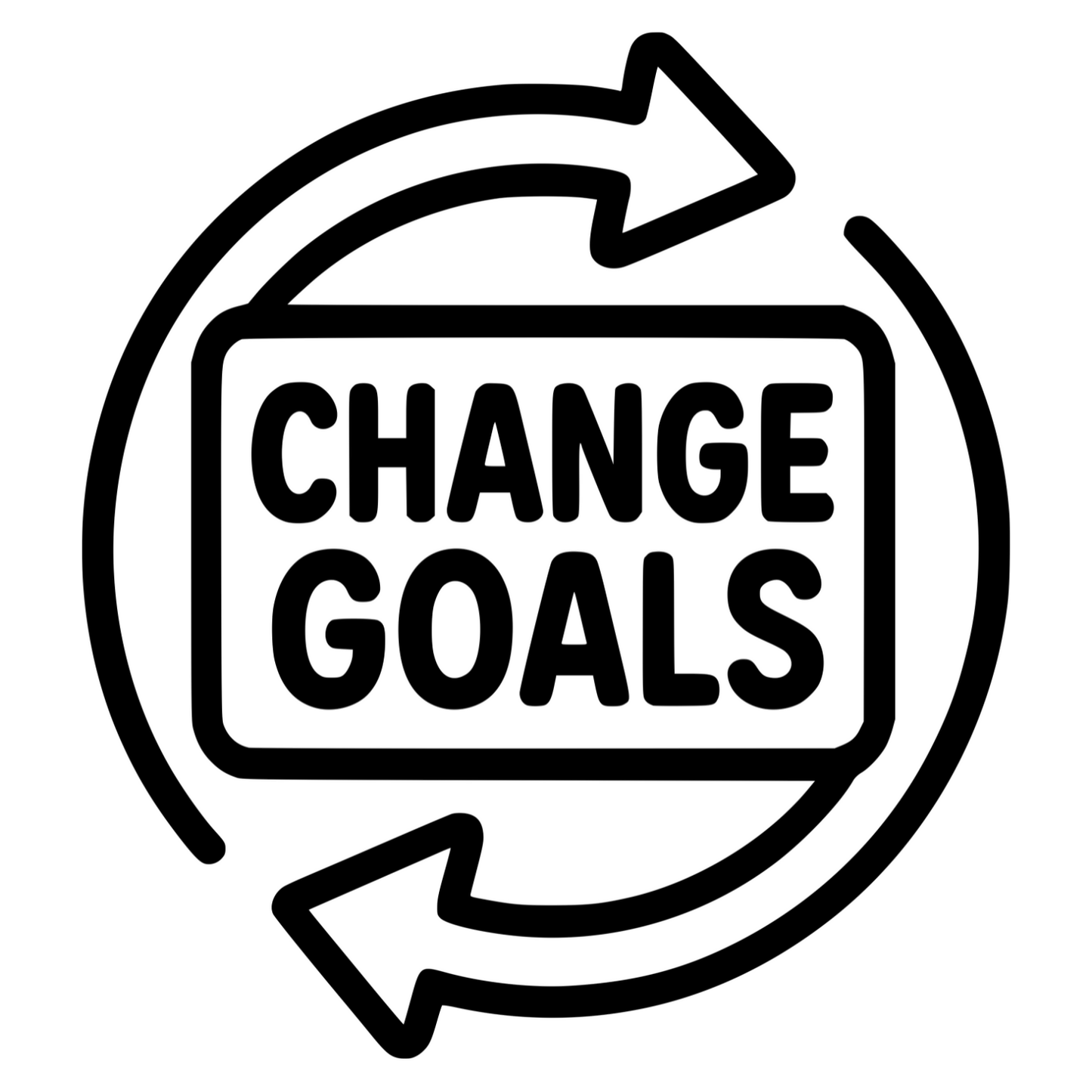 Change Goals - Digital File - XCS Friendly Digital My Custom Designs PNG