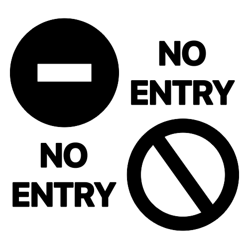 No Entry Symbol - Digital File - XCS Friendly Digital My Custom Designs PDF