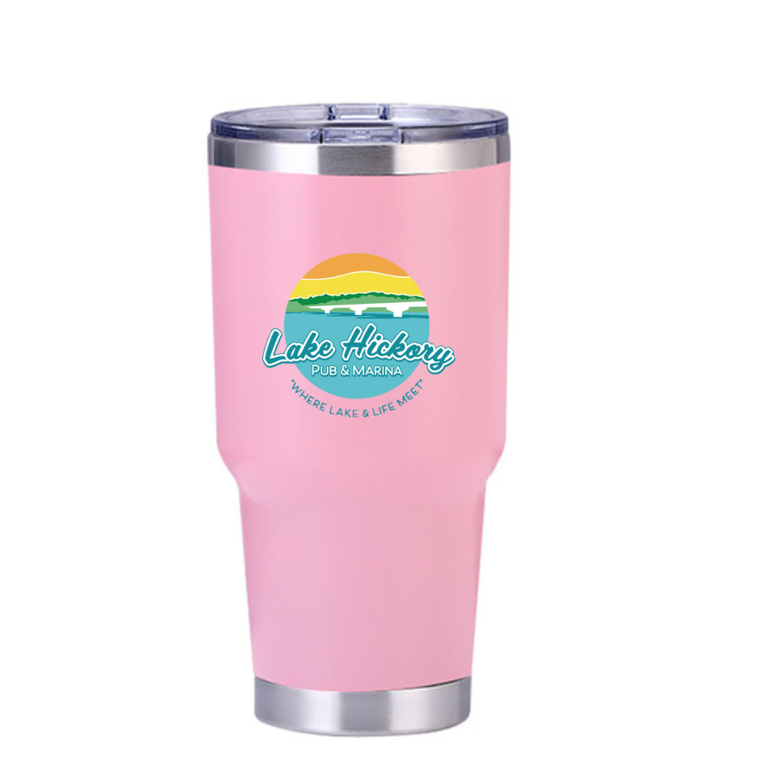 Lake Hickory 30oz Custom Tumbler Tumbler My Custom Designs Pink