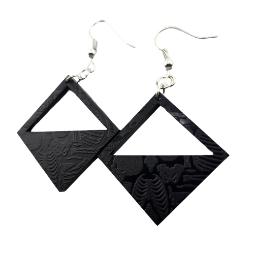 Hyper Triangle Skeleton Parts Earrings My Custom Designs