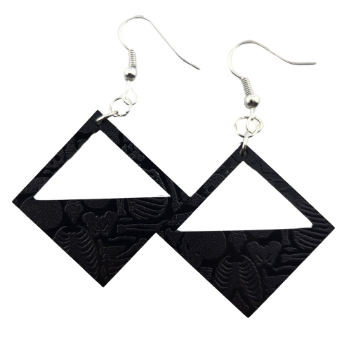 Hyper Triangle Skeleton Parts Earrings My Custom Designs