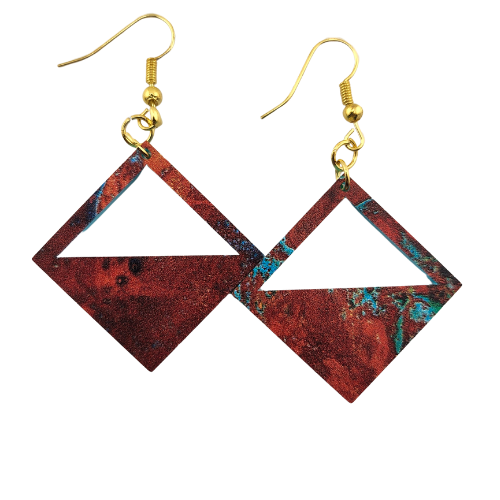 Customizable 2 Tone (Topaz) Desert Earrings My Custom Designs