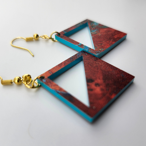 Customizable 2 Tone (Topaz) Desert Earrings My Custom Designs