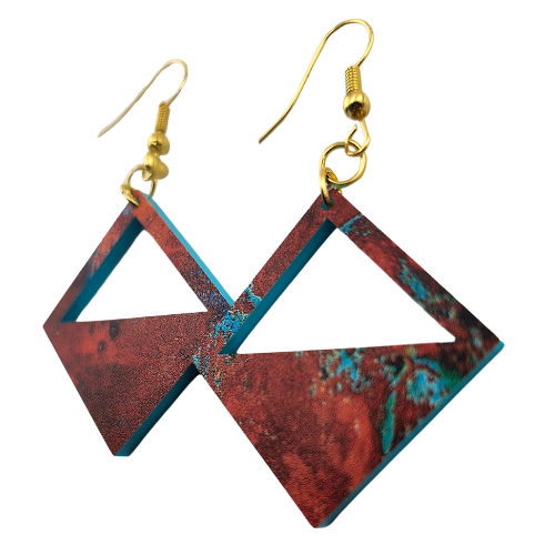 Customizable 2 Tone (Topaz) Desert Earrings My Custom Designs