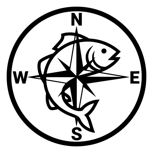 Compass with Fish Emblem - Digital File - XCS Friendly Digital My Custom Designs PDF