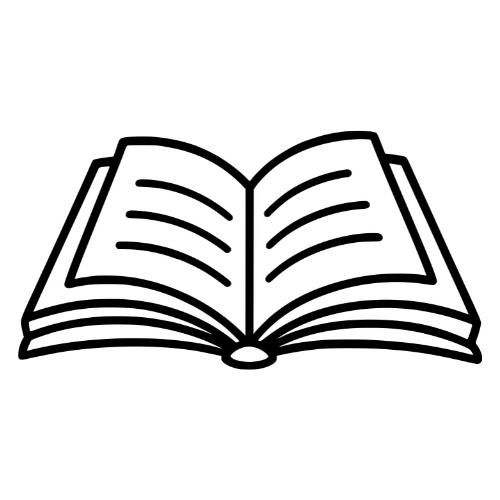 Open Book Sketch - Digital File - XCS Friendly Tumbler My Custom Designs PNG