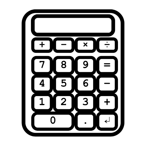 Calculator Design - Digital File - XCS Friendly Tumbler My Custom Designs PNG