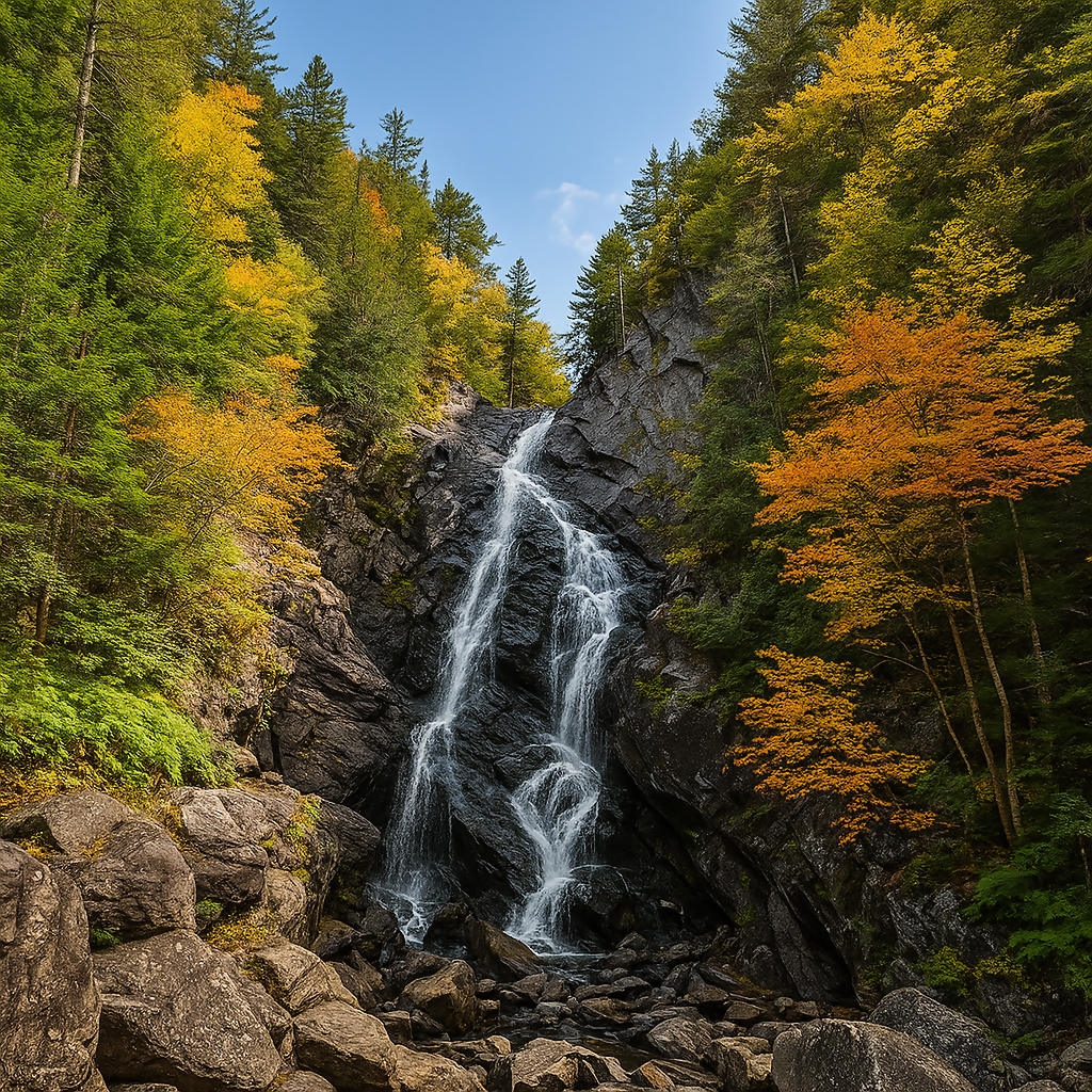 Angel Falls - Rangeley Lakes National Scenic Byway - Maine United States - Rendered - Digital File Digital My Custom Designs PDF