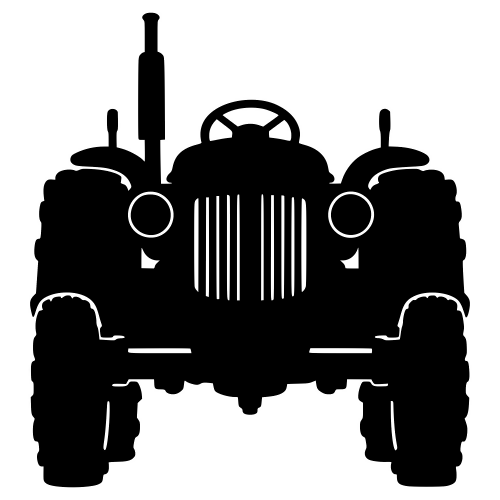 Vintage Tractor Silhouette - Vector Graphics - Digital File Digital My Custom Designs PDF