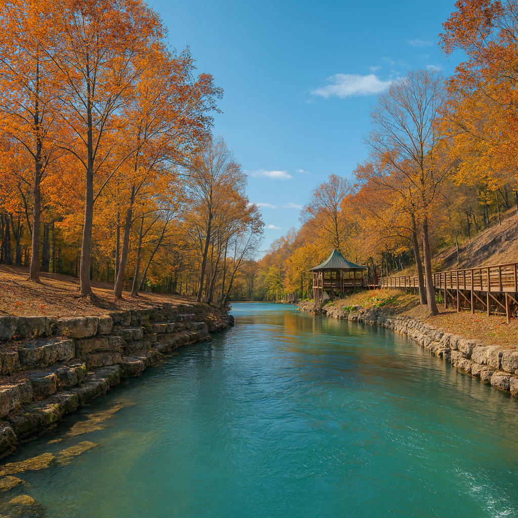 Blue Spring Heritage Center - Eureka Springs Historic District - Arkansas United States - Rendered - Digital File Digital My Custom Designs PDF