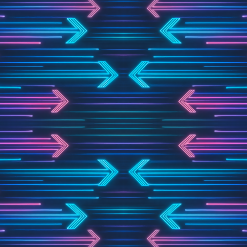 Sci-Fi Digital Neon Arrows Pattern - Digital File Digital My Custom Designs PDF PRINT - RGB