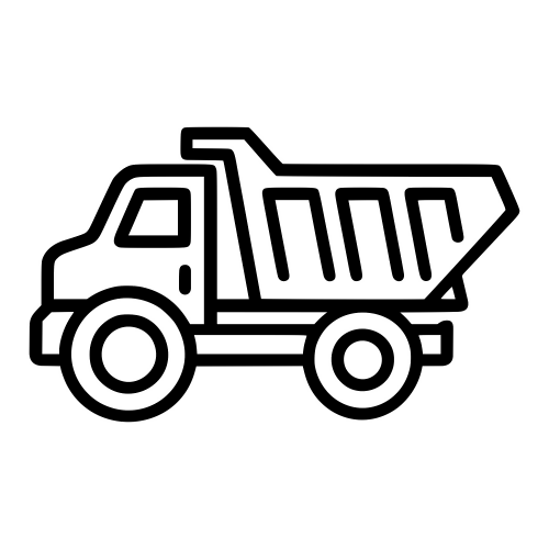 Dump Truck Outline - Digital File - XCS Friendly Digital My Custom Designs PDF