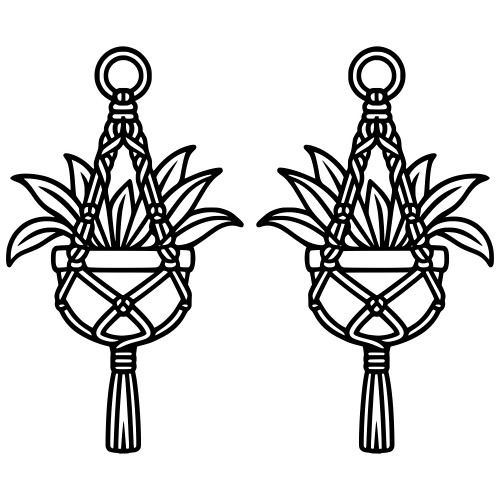 Macrame Plant Hanger - Digital File - XCS Friendly Digital My Custom Designs PDF