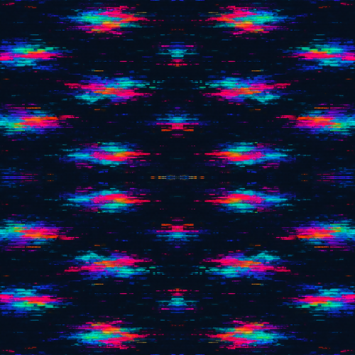 Sci-Fi Digital Glitch Pattern - Digital File Digital My Custom Designs PDF PRINT - RGB