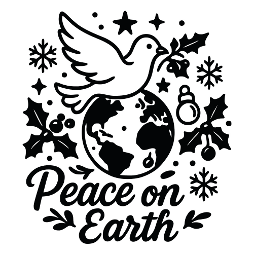 Peace on Earth - Digital File - XCS Friendly Digital My Custom Designs PDF