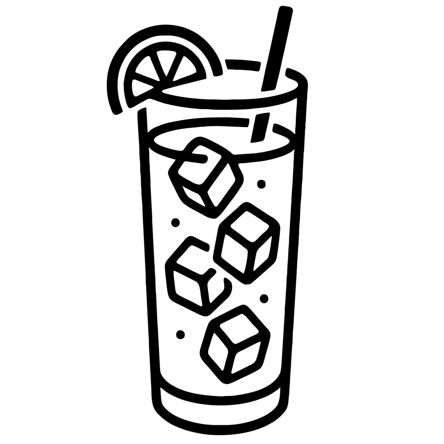 Long Island Iced Tea Tall Glass - Digital File - XCS Friendly Tumbler My Custom Designs PNG