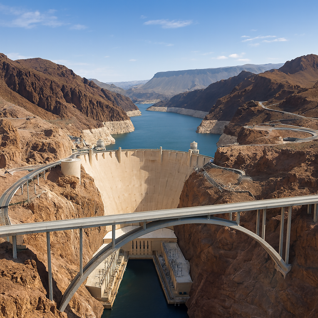 Hoover Dam - Nevada United States - Rendered - Digital File Digital My Custom Designs PDF