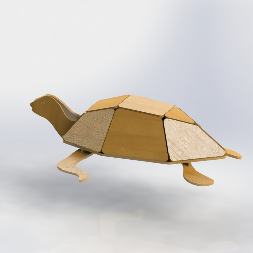 Turtle - 3D Puzzle Project - Laser Cut Zip File - Digital File Digital My Custom Designs