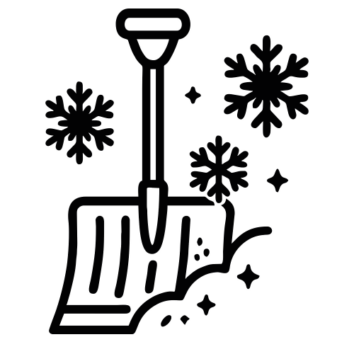 Snow Shovel with Flakes - Digital File - XCS Friendly Digital My Custom Designs PDF