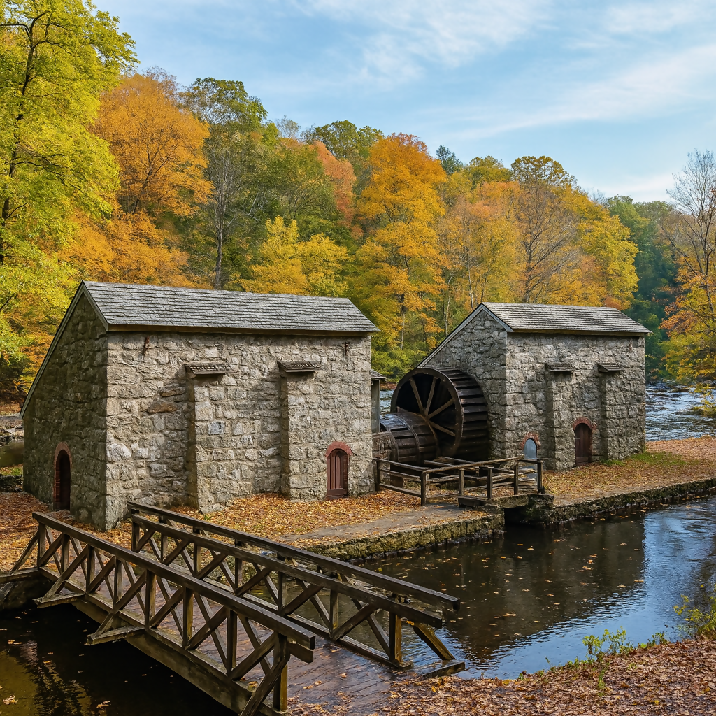 Birkenhead Mill Water Wheel - Hagley Museum and Library - Delaware United States - Rendered - Digital File Digital My Custom Designs PDF