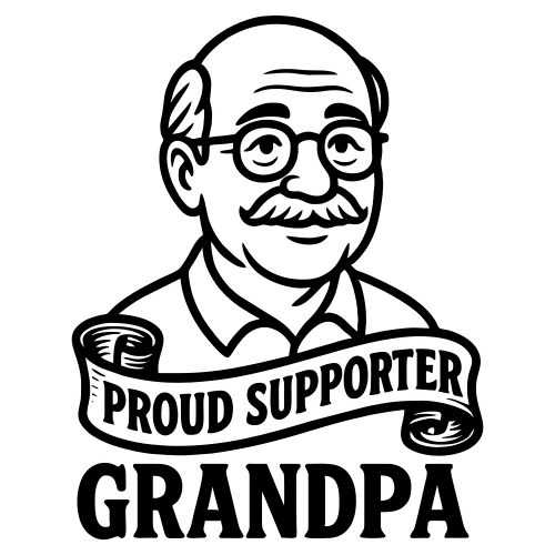 Proud Supporter Grandpa - Digital File - XCS Friendly Digital My Custom Designs SVG