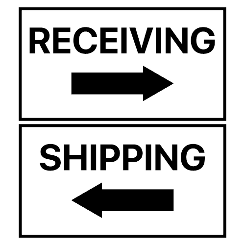 Receiving And Shipping Sign - Digital File - XCS Friendly Digital My Custom Designs PDF