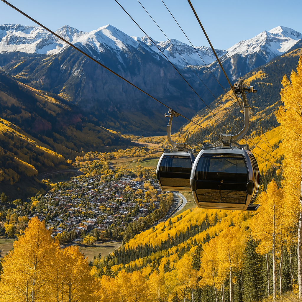 Telluride Gondola - Telluride-Colorado United States - Rendered - Digital File Digital My Custom Designs PDF