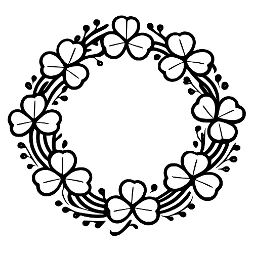 Wreath of Shamrocks - Digital File - XCS Friendly Digital My Custom Designs PDF