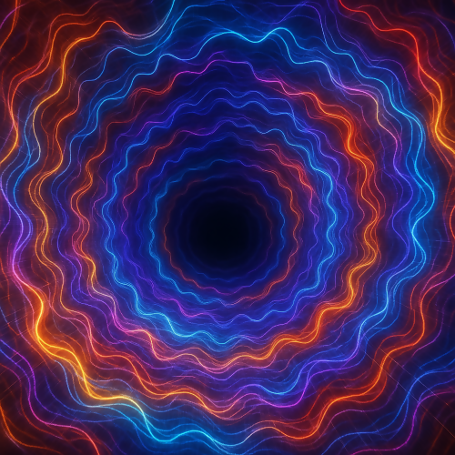 Futuristic & Sci-Fi - Quantum Waveform Tunnels of Flowing Energy - Pattern - Digital File Digital My Custom Designs PDF