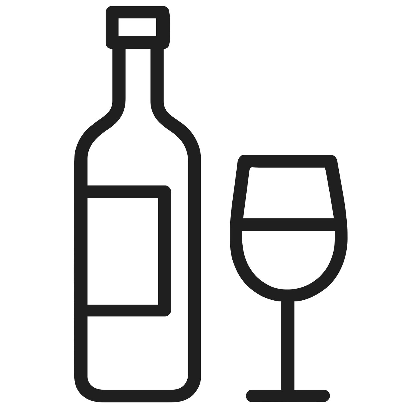 Wine Bottle And Glass Set - Digital File - XCS Friendly Tumbler My Custom Designs PNG