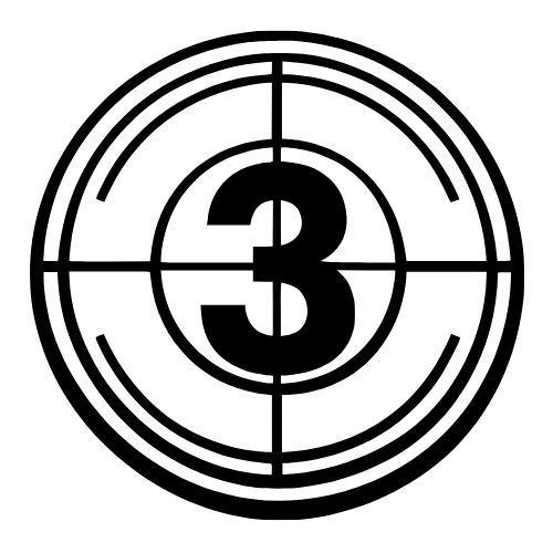 Movie Countdown Reel - Vector Graphics - Digital File