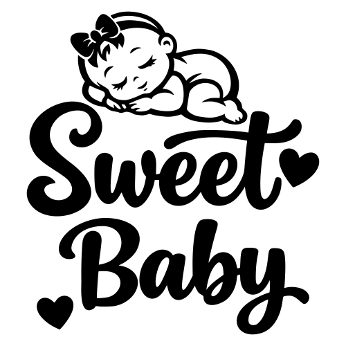Sweet Baby - Vector Graphics - Digital File Cup My Custom Designs PDF