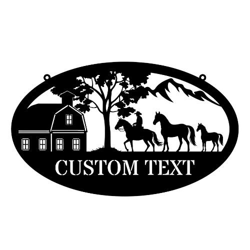 Horse Farm - Metal Signs/ Home Decor - Digital File Digital My Custom Designs ZIP File