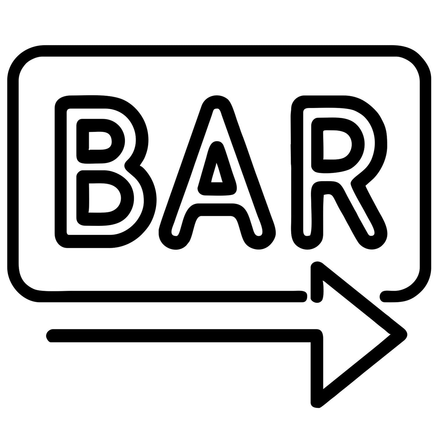 Neon Bar Sign Illustration - Digital File - XCS Friendly Tumbler My Custom Designs PNG