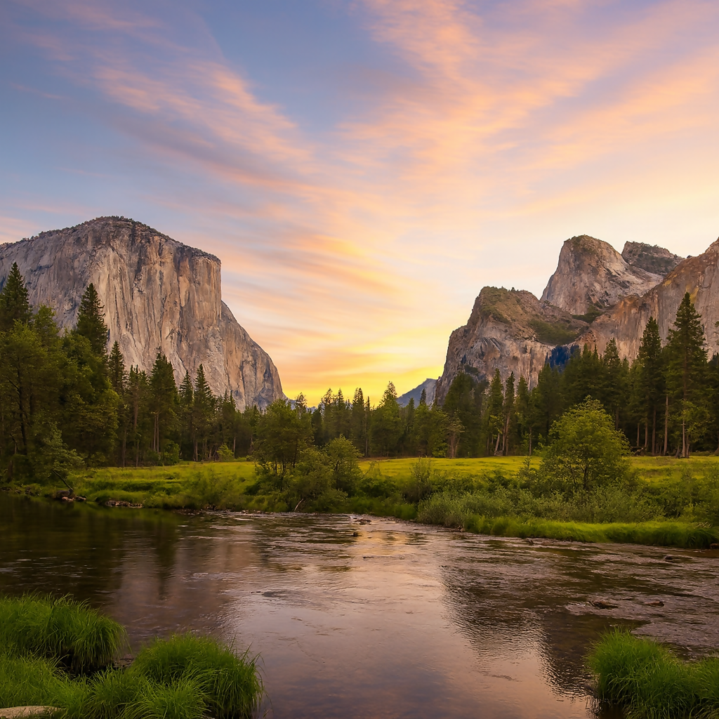 Yosemite National Park - California United States - Rendered - Digital File Digital My Custom Designs PDF