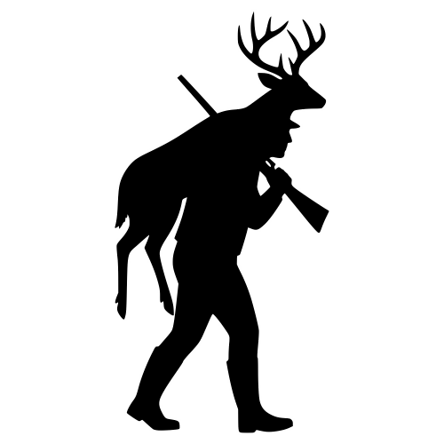 Hunter Carrying Harvested Deer - Digital File - XCS Friendly Digital My Custom Designs PDF
