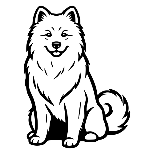 Samoyed Fluffy - Digital File - XCS Friendly Digital My Custom Designs PDF